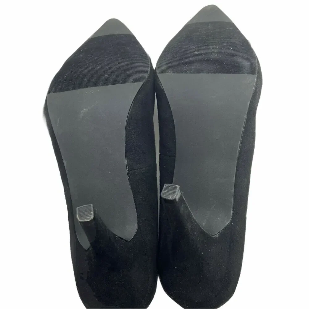 Andiamo Stiletto Pump Heels Women's Delish 751195 Black Gray Slip On Size 8.5 M